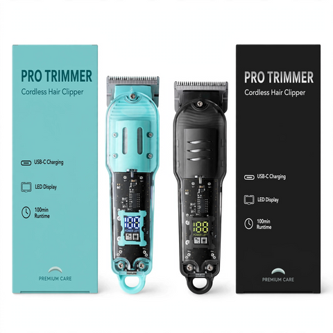 Professional Cordless Hair Trimmer – Rechargeable Wireless Barber Trimmer