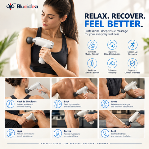 Blueidea BLD-130 Massage Gun | 9 Massage Heads