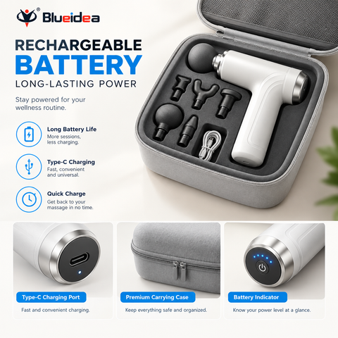 Blueidea BLD-130 Massage Gun | 9 Massage Heads