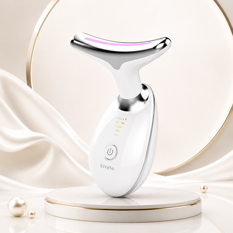 EzzySo Facial Lifting & Tightening Device - Microcurrent Face Lift Machine with LED & EMS Technology for Anti-Aging Skin Care
