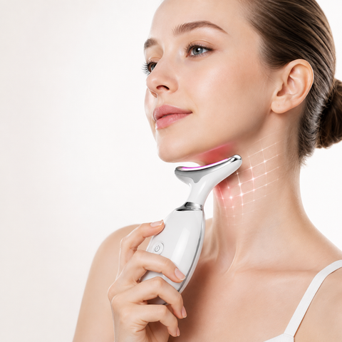 EzzySo Facial Lifting & Tightening Device - Microcurrent Face Lift Machine with LED & EMS Technology for Anti-Aging Skin Care