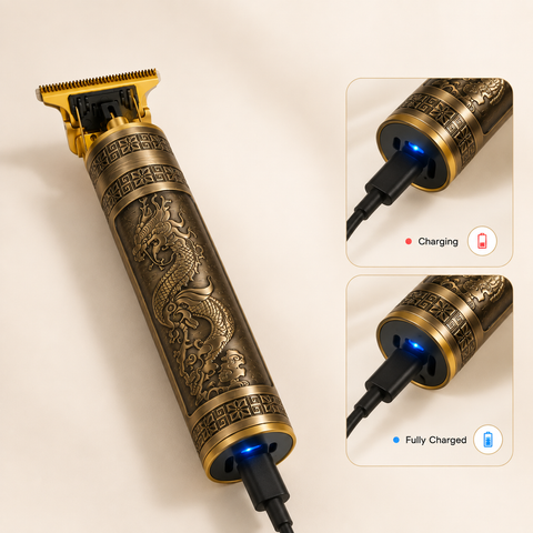 VINTAGE T9 Professional Hair Clipper - Barber Grade Trimmer with T-Blade Technology & Precision Cutting