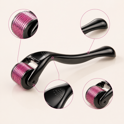 540 Needle Derma Roller System - Professional Microneedling Device for Anti-Aging Skin Regeneration & Collagen Stimulation