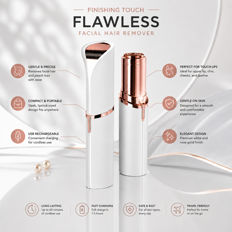 Finishing Touch Flawless Facial Hair Remover – All Types of Facial Hair Removal