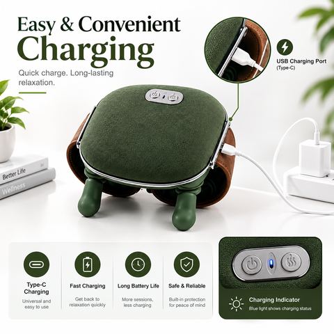Premium Neck Massager | Shoulder Massage Device | Portable Spa Relief