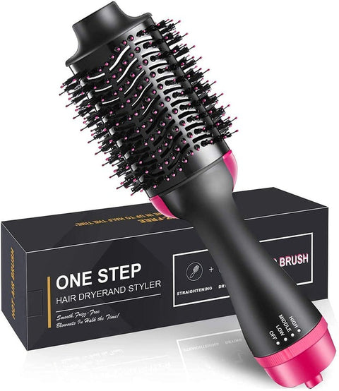 ONE STEP Hair Dryer & Styler Brush – Hot Air Styling Brush for Drying, Straightening & Volume